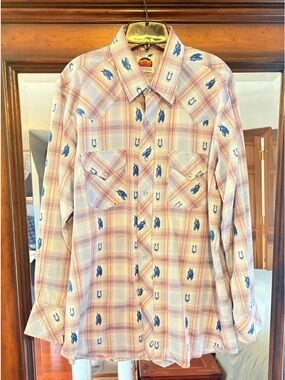 Vintage Miller Western Wear Men's Western Shirt 17x34, XL-XXL